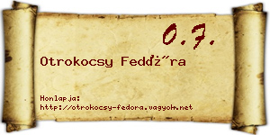 Otrokocsy Fedóra névjegykártya